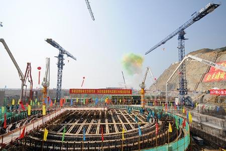 Budowa elektrowni atomowej Yangjiang w prowincji Guangdong / Fot. China Daily